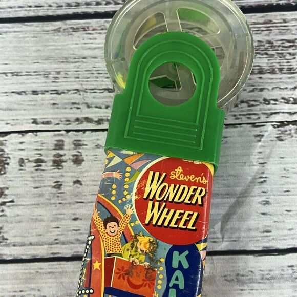 Vintage Steven's Wonder Wheel Kaleidoscope Toy Ferris Wheel Green 1972 - Picture 3 of 10